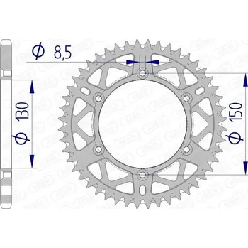 Nářadí na motocykly Hliníkové samočisticí zadní kolo AFAM 13323 - 520 13323+54