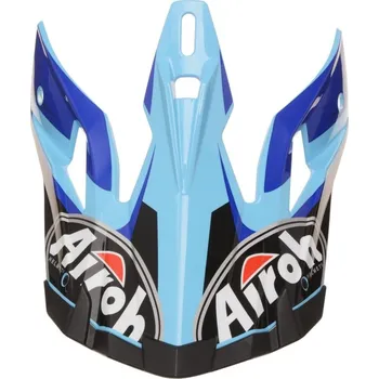 Helma na motorku náhradní kšilt pro přilby AVIATOR 2.2 Check, AIROH (modrá) AV22C18F