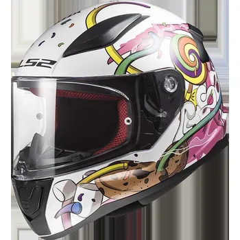 Helma na motorku LS2 FF353 RAPID MINI CRAZY POP WHITE PINK (10353J2114) (Velikost: S) 2H894516