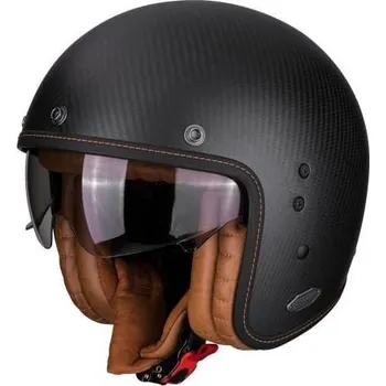 Helma na motorku Moto přilba SCORPION BELFAST CARBON černá matná (Velikost: S) MCF_11817