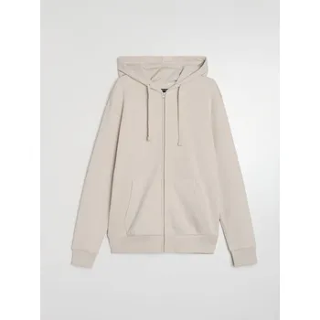 Pánská mikina Sinsay - Mikina na zip s kapucí - béžová - 469HL-02X - 469HL-02X-XL