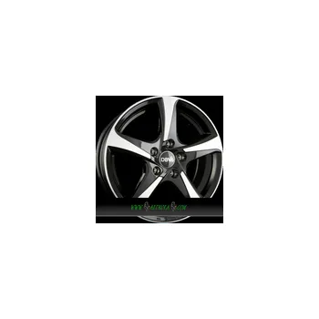 Alu kolo DBV 5SP 001 7x16 5x112 ET48.00 schwarz glänzend front poliert