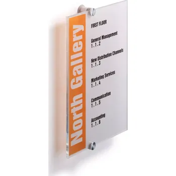 Kancelář Orientační nástěnná tabulka CRYSTAL SIGN A4 210x297 mm