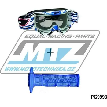 Motocyklové brýle Brýle Progrip 3450 včetně rukojetí Progrip 794 (akční sada - rukojeti zdarma) - modré PG9993-03