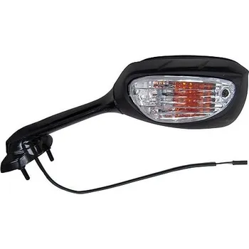 Zrcátko pro motocykl zpětné zrcátko s blikačem (rozteč šroubů 42 mm), Q-TECH, L SUZUKI GSX-R 600 2010-2013