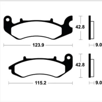 Nářadí na motocykly Organické brzdové destičky TECNIUM Scooter - ME468 ME468