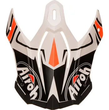 Helma na motorku náhradní kšilt pro přilby TERMINATOR OPEN VISION, AIROH (shock oranžová) TOVSH32F