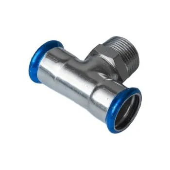 Fitinka Nerezový T-kus PREX lisovací s vnějším závitem 15×R1/2 316L