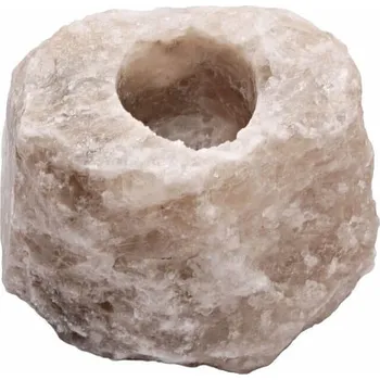 Solná lampa Solný svícen z černé himálajské soli cca 7 x 8 x 9 cm