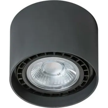 Bodové svítidlo Stropní přisazené bodové svítidlo AZzardo Eco Alix black AZ1837 GU10+ADAP111/ES111 1x40W/1x50W IP20 12cm 230V černé