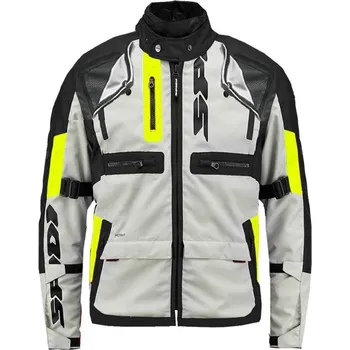 Sport bunda CROSSMASTER, SPIDI (černá/šedá/žlutá fluo, vel. 2XL) (Velikost: M) D288-486