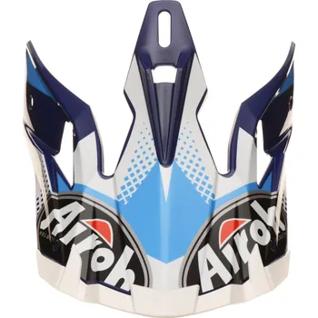 Helma na motorku náhradní kšilt pro přilby AVIATOR 2.2 Flash, AIROH (modrá/bílá) 6543