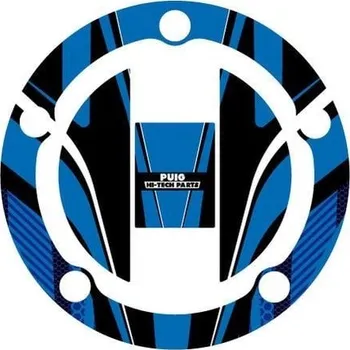 Motodoplněk Ochranné nálepky na víčko nádrže PUIG RADIKAL 6318A modrá SUZUKI VL 250 Intruder 2003-2007