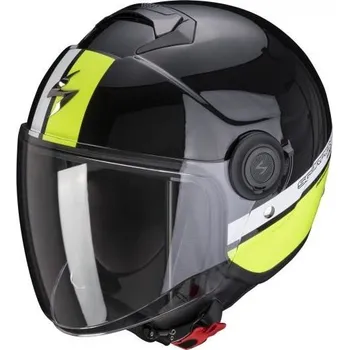 Motodoplněk Moto přilba SCORPION EXO-CITY STRADA perleťově černo/bílo/neonově žlutá (Velikost: L) MCF_14886