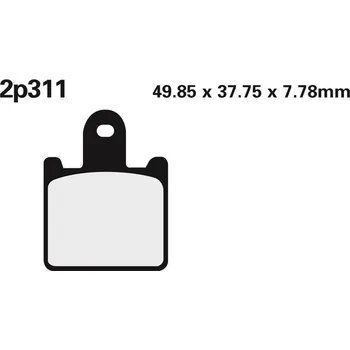Nářadí na motocykly Brzdové destičky NISSIN Street /Off-Road Sintered Metal - 2P-311ST 2P-311ST