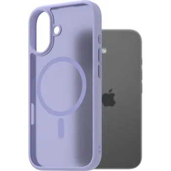 Pouzdro na mobilní telefon AlzaGuard Matte Case Compatible with MagSafe pro iPhone 17 světle fialový