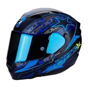 Helma na motorku Moto přilba SCORPION EXO-1200 AIR SOLIS matná černo/modrá (Velikost: XS) MCF_9282