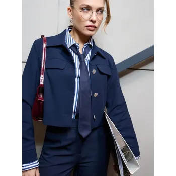 Sinsay - Krátké sako - námořnická modrá - 564DA-59X - 564DA-59X-XXL