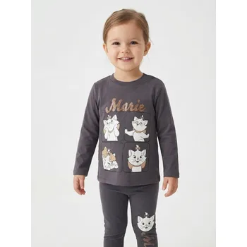 Dívčí spodní prádlo Sinsay - Bavlněná košilka s potiskem Marie - šedá - 949HG-86X - 949HG-86X-104