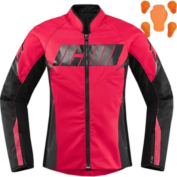 Moto bunda ICON JKT WM HOOLIGAN ROUGE (2822-1346) (Velikost: 2XL) 2822-1346