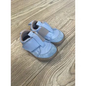 Dětská móda Kožené barefoot boty/capáčky SBF64 - modrá, Pegres Velikost: 22