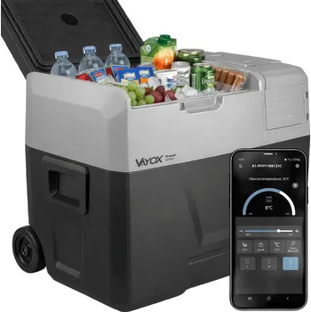 VAYOX Cestovní kompresorová chladnička VA-T40 12/24/230V 40L 40 LITRŮ ŠEDÁ