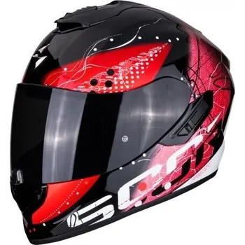 Helma na motorku Moto přilba SCORPION EXO-1400 AIR CLASSY černo/červená (Velikost: XS) MCF_11773
