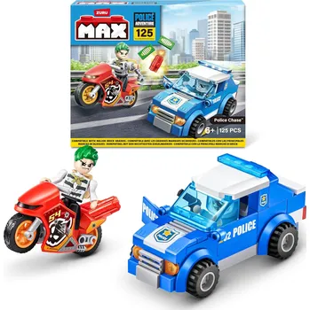 ostatní stavebnice Stavebnice MAX Adventure Policejní honička (121 dílků) - Stavební kostky pro děti