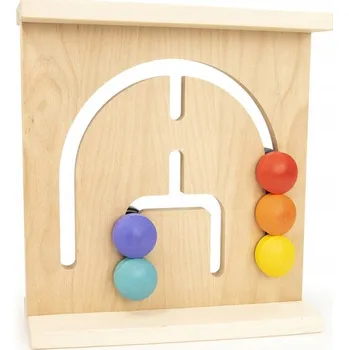 Dřevěná hračka Nástěnné počítadlo Varianta B - Logická skládačka