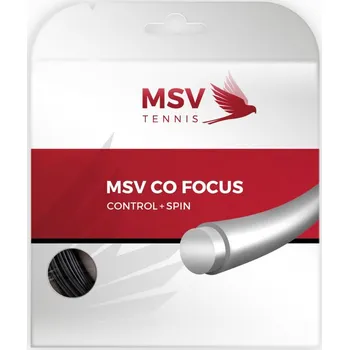 Sport Tenisový výplet MSV Co. Focus (12 m) - black Černý (1.27 mm)