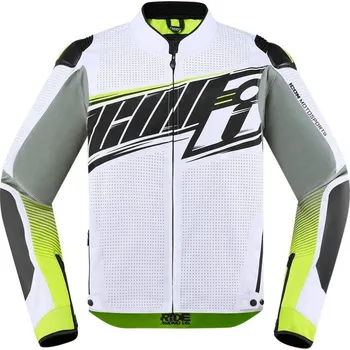 Moto bunda ICON JKT OVRLD CE PRIME WHT (2820-4818) (Velikost: 4XL) 2820-4818
