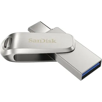 USB flash disk Flash USB SanDisk Ultra Dual Luxe 512GB USB 3.1 - USB-C - stříbrný