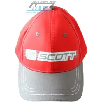 Čepice Čepice s kšiltem MX PROMO Scott - červená SC208598101