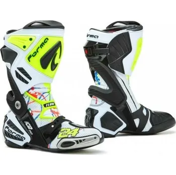 Moto obuv Moto boty FORMA ICE PRO replica SIMONE CORSI bílo/fluo žluté (Velikost: 44) MCF_13157