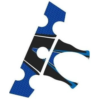 Motodoplněk Ochranné nálepky na "brýle" PUIG RADIKAL 6931A modrá 6931A