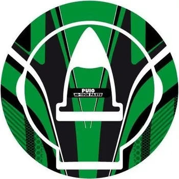 Motodoplněk Ochranné nálepky na víčko nádrže PUIG RADIKAL 6306V zelená DUCATI 1199 Panigale 2012-2018