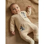 Sinsay - Bavlněný kojenecký overal Mickey Mouse - béžová - 999HG-08X - 999HG-08X-68
