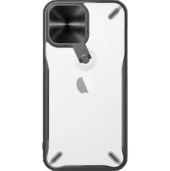 Pouzdro na mobilní telefon Odolné pouzdro Nillkin Cyclops Case s krytem fotoaparátu a skládacím stojánkem pro iPhone 13 Pro černé