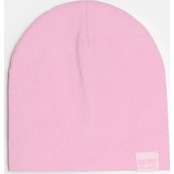 Pokrývka hlavy Sinsay - Čepice z&nbsp;žebrovaného úpletu s&nbsp;nášivkou - sytě růžová - 228HH-42X - 228HH-42X-M