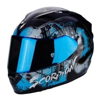 Helma na motorku Moto přilba SCORPION EXO-1200 AIR TENEBRIS černo/modrá (Velikost: XS) MCF_9285