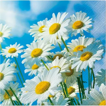 Papírový ubrousek Ubrousky TaT 33x33cm Lacy Frame Gold