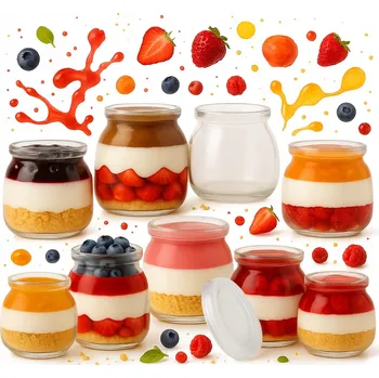 Sklenice Skleněná zavařovací sklenice Bimberek 100 ml na dezerty s víčkem