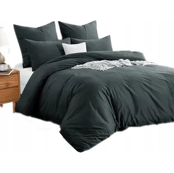 Povlečení SADA POVLEČENÍ GRAFIT 160x200 + 2x 70x80 MIKROVLÁKNO BARVA KPL