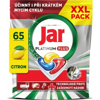 Přípravek do myčky Jar Platinum Plus Lemon Kapsle do myčky 65 ks