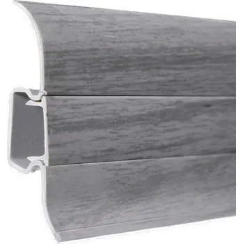 soklová lišta Soklová podlahová lišta SLK50 78 Vancouver 2 m, koncovka levá, šedá, Egibi - 1 rok na vrácení + DOPRAVA ZDARMA k Vám i zpět