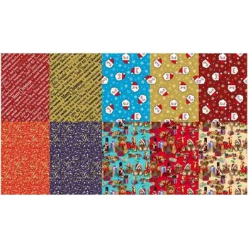 Balící papír Balící papír 0,7x2m Vánoce mix 4