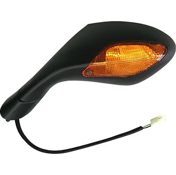 Zrcátko pro motocykl zpětné zrcátko s blikačem (rozteč závitů 46 mm), Q-TECH, L APRILIA RSV 1000 R (Mille) 2004-2007