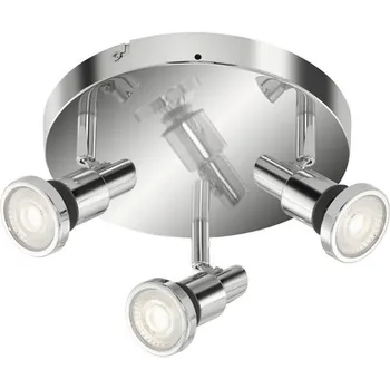 Koupelnové svítidlo LED osvětlení do koupelny Briloner 2992-038R Flamo IP44 3xGU10 4 W 400 lm 3000 K chrom