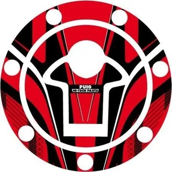 Motodoplněk Ochranné nálepky na víčko nádrže PUIG RADIKAL 7611R červená KTM RC 390 2014-2018