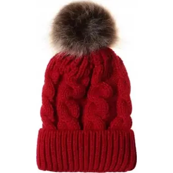 Čepice Bez značky zimní čepice beanie červená, velikost 58